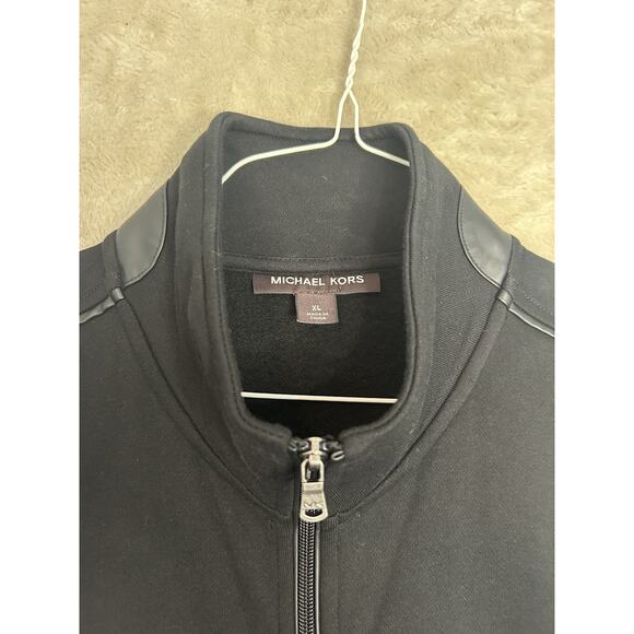 Michael Kors Vest Men’s XL Black Full Zip Cotton Activewear Polyurethane - Picture 3 of 7